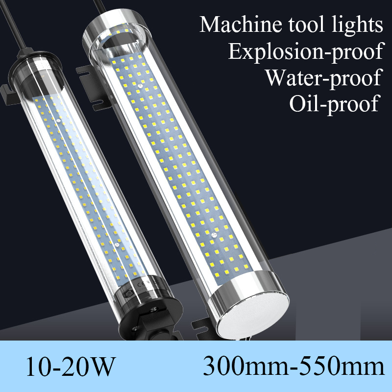 공작 기계 조명 LED 방수 오일 증거 폭발 증거 10W/15W/20W 고휘도 CNC 밀링 그라인더 워크샵 램프